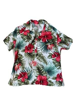 Go Barefoot Trader Joe’s Hawaiian Button Shirt. Excellent. Women’s Size XXL